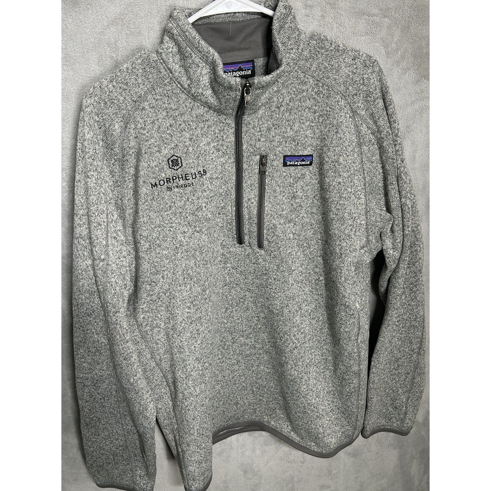 Patagonia Better Sweater 1/4 Zip Mens Large Gray Pullover Fleece Jacket